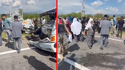 Elazığ'da feci kaza: 2 yaralı