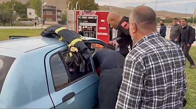 Elazığ'da feci kaza!
