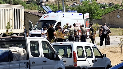 Elazığ'da kamyon kadına çarptı