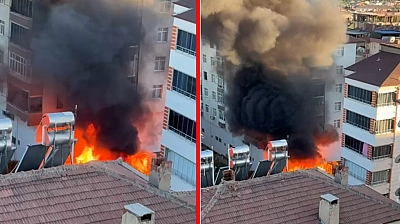 Elazığ'da korkutan yangın