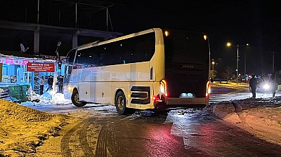 Elazığ'da otobüs facianın eşiğinden döndü