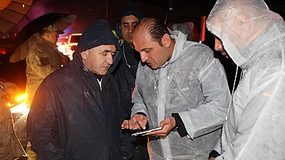 Elazığ'da yoğun yağış: 30 noktada su baskını