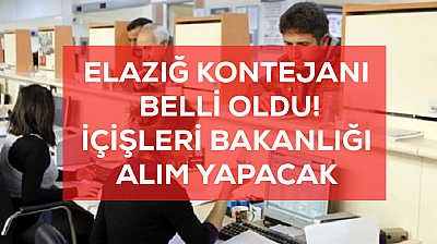Elazığlı adaylara kamu fırsatı: İçişleri Bakanlığı kadro açtı! İşte detaylar....