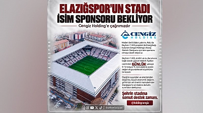 Elazığspor platformundan Cengiz Holding'e stadyum isim sponsorluğu çağrısı