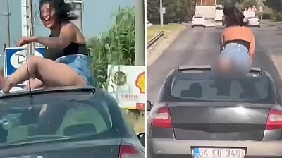 Görenler gözlerine inanamadı! Dans etti, yetmedi eteğini sıyırıp...