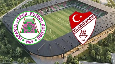 Isparta 32 Spor -  Elazığspor maçı canlı anlatım