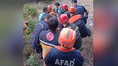 Konya'da Mağarada yaralanan kadın, askeri helikopterle kurtarıldı