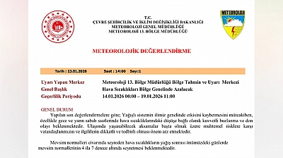 Meteoroloji'den Elazığ dahil 5 il için uyarı