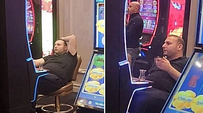 O ilin belediye başkanı kumarhanede görüntülendi