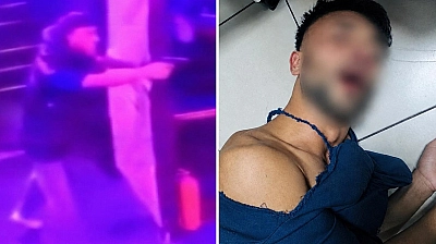 Ölenlerden biri de polis! Eğlence mekanındaki çatışma kamerada