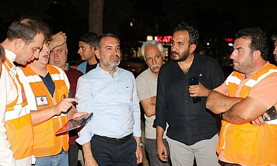 Başkan Şerifoğulları, Gece-Gündüz Sahada!