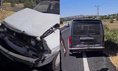 Baskil yolunda trafik kazası: 2 yaralı