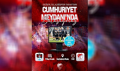 Elazığ Cumhuriyet Meydanı'nda Tek Yürek