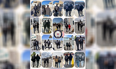 Elazığ'da kesinleşmiş hapis cezası bulunan 107 şahıs yakalandı