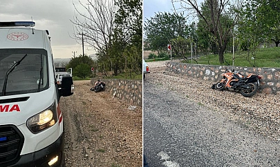 Elazığ'da motosiklet kazası!