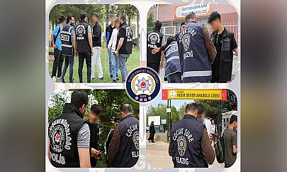 Elazığ'da okul önü denetimi