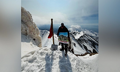 Elazığlı sporcumuz Erciyes Dağı'nda