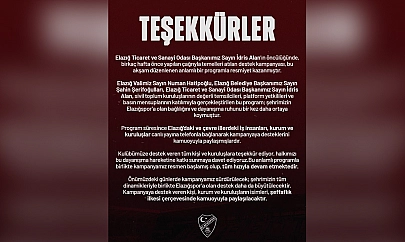 Elazığspor'dan teşekkür paylaşımı: Kampanya hâlâ devam ediyor