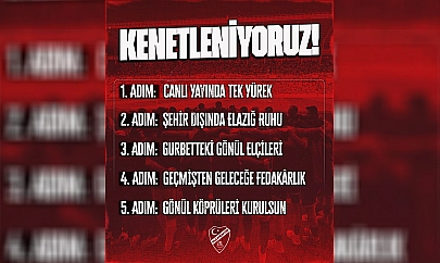Elazığsporla 'Kenetleniyoruz'