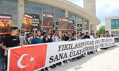 Fırat Üniversitesi öğrencileri Gazze için yürüdü