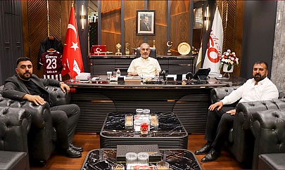 Galerici esnaflarından Başkan Alan'a teşekkür ziyareti