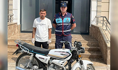 Hakimiyet Haber'in paylaşımı sonuç verdi! Çalınan motosiklet jandarma tarafından bulundu
