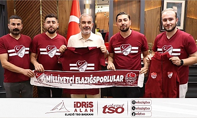 Milliyetçi Elazığsporlular'dan Elazığ Ticaret ve Sanayi Odası Başkanı İdris Alan'a ziyaret