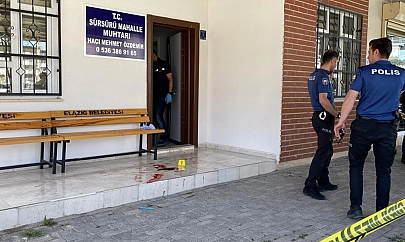 Sürsürü muhtarına silahlı saldırı!