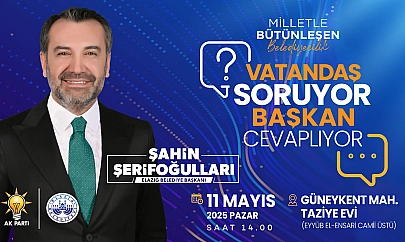 'Vatandaş Soruyor, Başkan Cevaplıyor' programının üçüncüsü, Güneykent Mahallesi'nde düzenlenecek