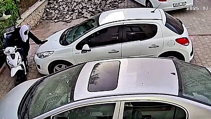 Elazığ'da hırsızlık girişiminde bulunan 2 şahıs kamerada