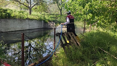 Elazığ'da larva ile mücadele çalışmaları sürüyor