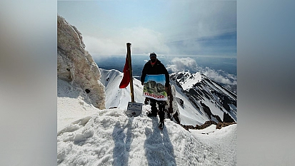 Elazığlı sporcumuz Erciyes Dağı'nda