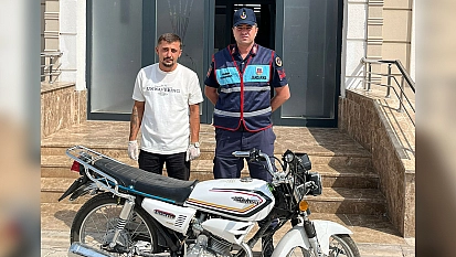 Hakimiyet Haber'in paylaşımı sonuç verdi! Çalınan motosiklet jandarma tarafından bulundu