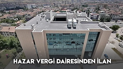 Hazar Vergi Dairesinden İlan