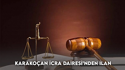 Karakoçan İcra Dairesi'nden İlan