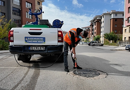 Elazığ Belediyesi'nden 12 ay kesintisiz larva mücadelesi
