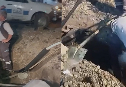 Elazığ Belediyesi yapıyor, Aksa Fırat bozuyor!
