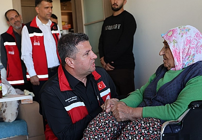 Elazığ'da 84 yaşındaki Özbay çiftine 'iyilik var' desteği