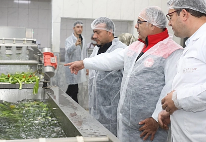 Elazığ'da yemek üretim işletmesine gıda denetimi