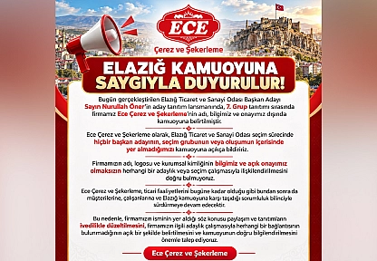 ETSO seçimlerinde Öner'in listesindeki firmalardan açıklama