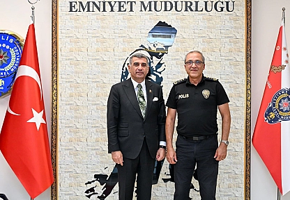 Gürsel Erol, Manisa İl Emniyet Müdürü Karayel'i ziyaret etti