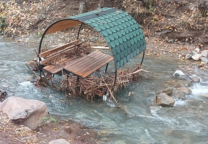 Palu'da sağanak yağış Teke Deresi'ni taşırdı