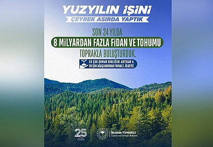Türkiye orman varlığını artırmada dünyada 4. Sırada
