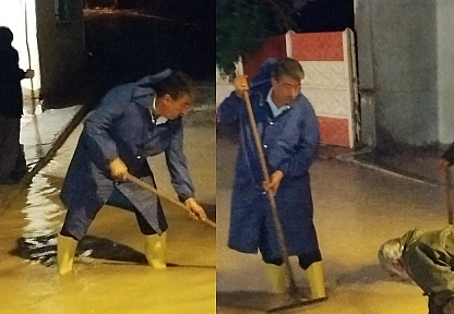 Yurtbaşı'nda ikinci sel felaketi! Başkan Nihat Doğan tüm ekipleriyle sahada