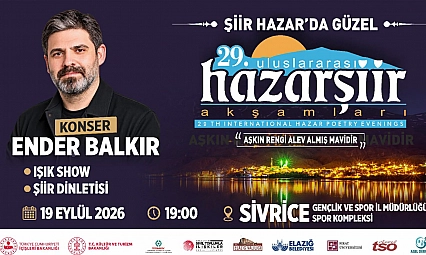 29. Uluslararası Hazar Şiir Akşamları başlıyor