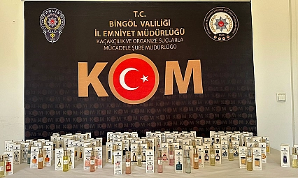 Bingöl'de 136 adet gümrük kaçağı parfüm ele geçirildi