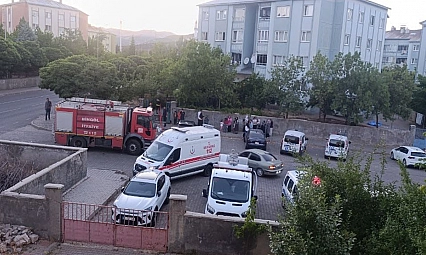 Bingöl'de bina yangını