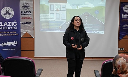 Elazığ Belediyesi'nden öğrencilere afet farkındalık eğitimi