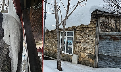 Elazığ'da dondurucu soğuk: Tarihi Harput'ta buz sarkıtları oluştu