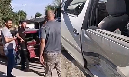 Elazığ'da sürücü iki araca çarptı!